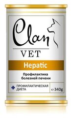 CLAN VET HEPATIC Консервы д/собак Профилактика болезней печени Диета 340 г