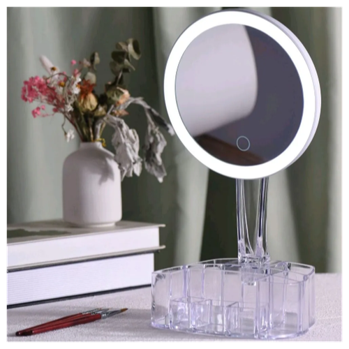 Зеркало косметическое для макияжа с подсветкой Cosmetic Mirror 26LED