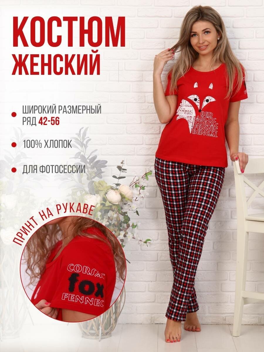 Костюм женский, модель 154, трикотаж, Red Fox, 48 - фотография № 1