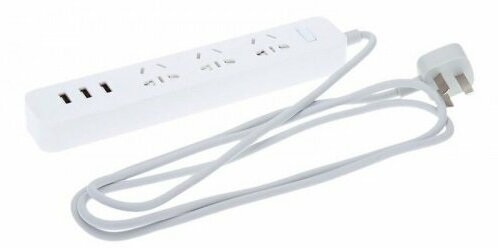 Удлинитель Xiaomi Mi Power Strip 3 XMCXB01QM 3 розетки с/з 10А / 2500 Вт