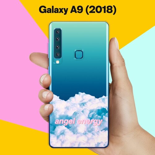 Силиконовый чехол на Samsung Galaxy A9 (2018) Angel / для Самсунг Галакси А9 2018 жидкий чехол с блестками little angel надпись на samsung galaxy a9 2018 самсунг галакси а9 2018