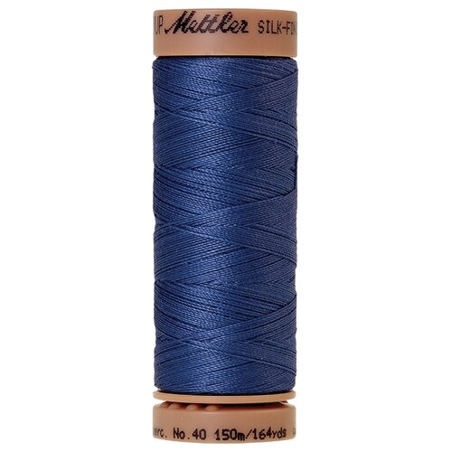 Нить для машинного квилтинга SILK-FINISH COTTON 40, 150м 100% хлопок 0815 Cobalt Blue ( 9136-0815 )