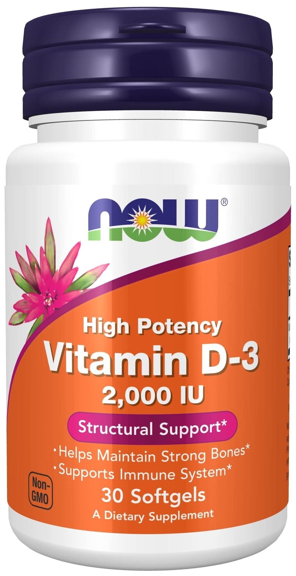 Vitamin D3, 2000 ME, 30 мл, 30 г, 30 шт.