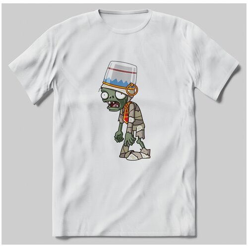 фото Футболка с принтом плэинтс вс зомби brut-shop