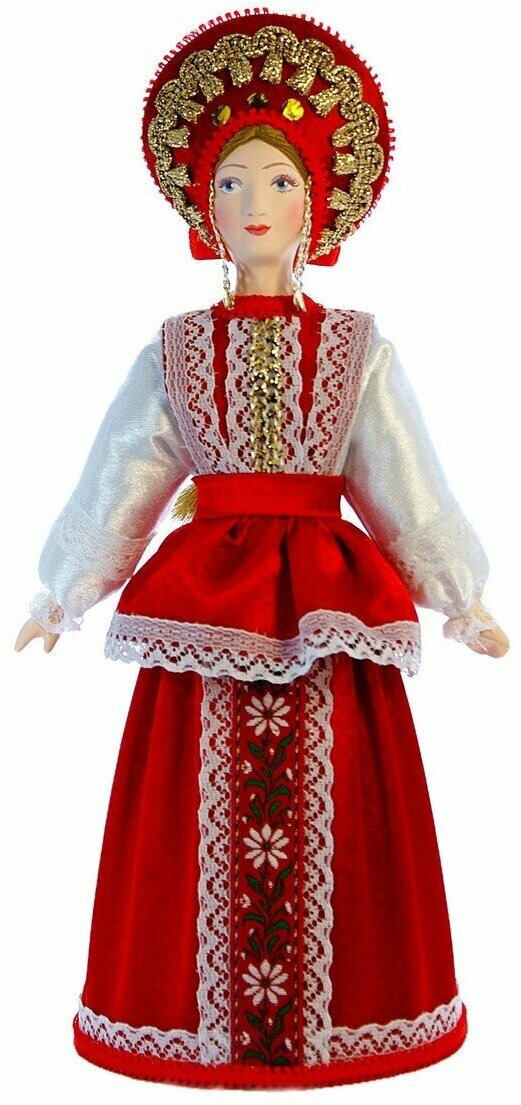 Кукла коллекционная в Девичьем летнем костюме