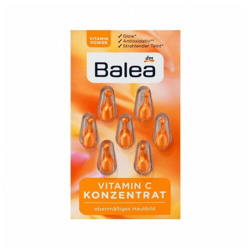 Balea Konzentrat Vitamin C Концентрат для лица с витамином С, 7 шт.