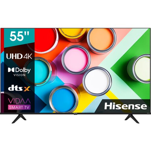 Телевизор LED Hisense 55 55A6BG 4K Ultra HD черный смарт ТВ VIDAA 1772134 4375000₽