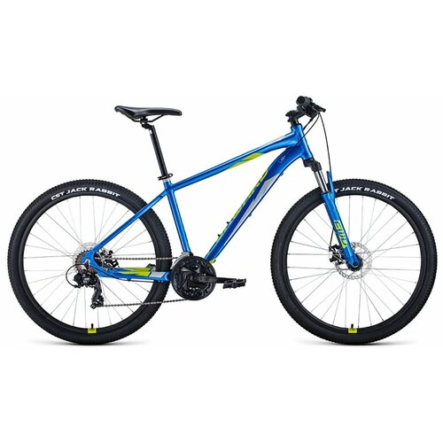 Велосипед 27,5 Forward Apache 27,5 2.0 disc AL Синий/Зеленый 20-21 г рама 15 RBKW1M37G013