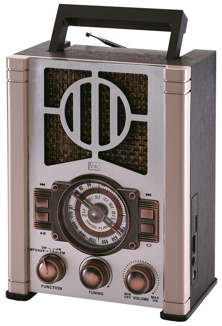 Радиоприемник Max MR-352 металлик