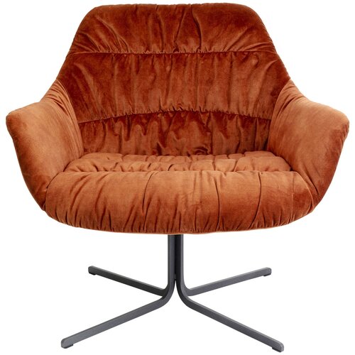 фото Kare design кресло вращающееся bristol, коллекция "бристоль" 83*79*76, полиэстер, дсп, сталь, полиуретан, красный