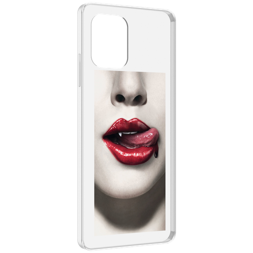 Чехол MyPads губы-вампирши для UMIDIGI Power 7 Max / Power 7S задняя-панель-накладка-бампер чехол mypads губы вампирши для iphone 14 pro max задняя панель накладка бампер