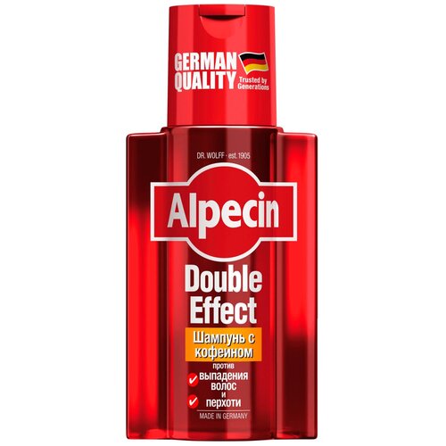 Alpecin шампунь Double Effect Против выпадения волос и перхоти с кофеином, 200 мл