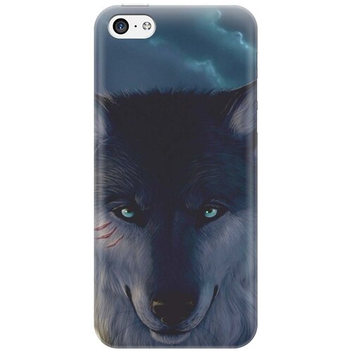 фото Cиликоновый чехол взгляд волка на apple iphone 5c / эпл айфон 5с re:pa