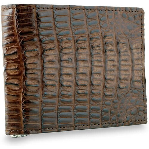 фото Классический зажим для купюр exotic leather из крокодила