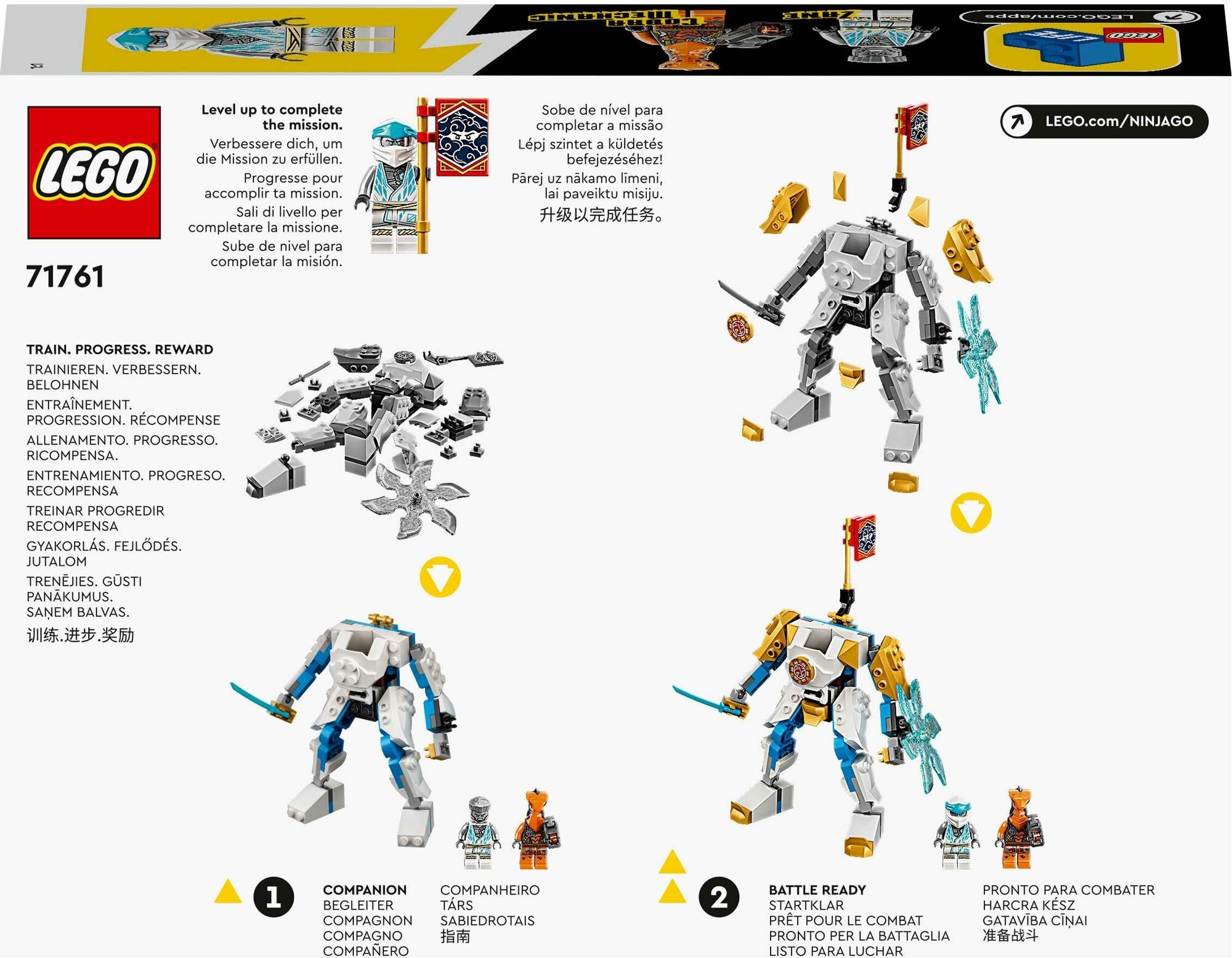 Конструктор LEGO NINJAGO 71761 Могучий робот ЭВО Зейна — фото 1