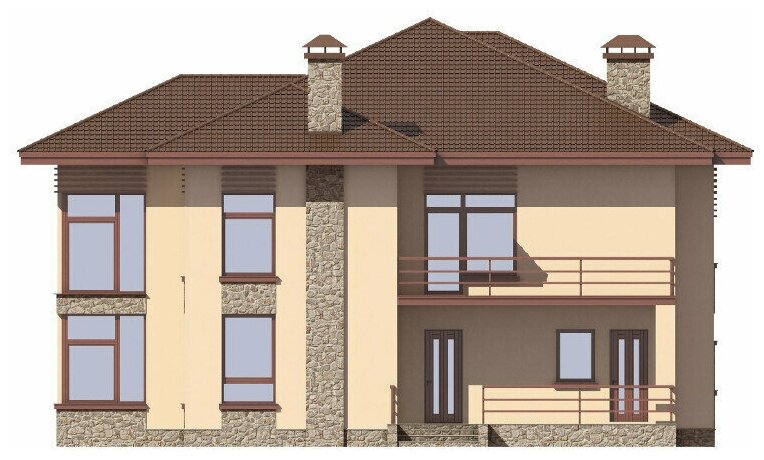 Проект дома Catalog-Plans-48-24GF (319,33кв.м, 17x15,29м, газобетон 400) - фотография № 6