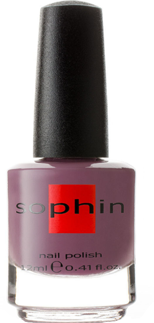 Sophin - Софин "Гель эффект" Лак для ногтей №0309 (припылённый сиренево-сливовый), 12 мл -