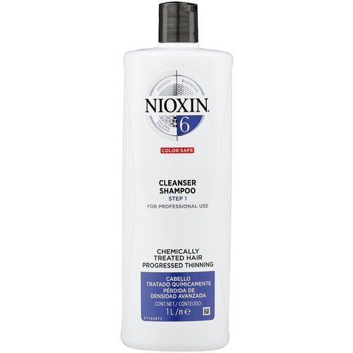 Nioxin шампунь System 6 Cleanser Step 1, 1000 мл nioxin шампунь system 5 cleanser step 1 1000 мл