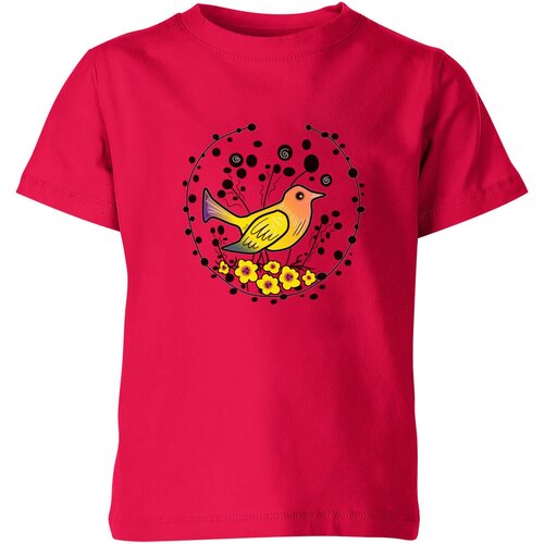 Футболка Us Basic, размер 4, розовый мужская футболка весенняя птичка 2 xl желтый