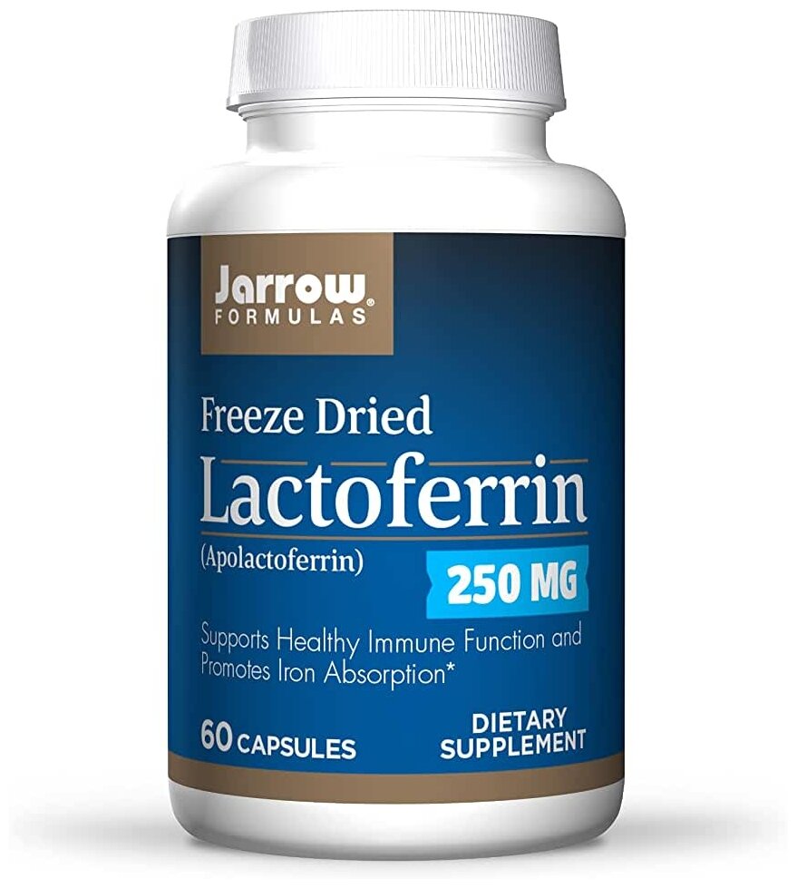 Лактоферрин 250 мг Jarrow Formulas Lactoferrin 60 кап