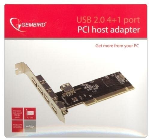 PCI на USB20 контроллер Orient DC-602 на 4 USB Af внешних и 1 Af внутренний VIA VT6212L OEM