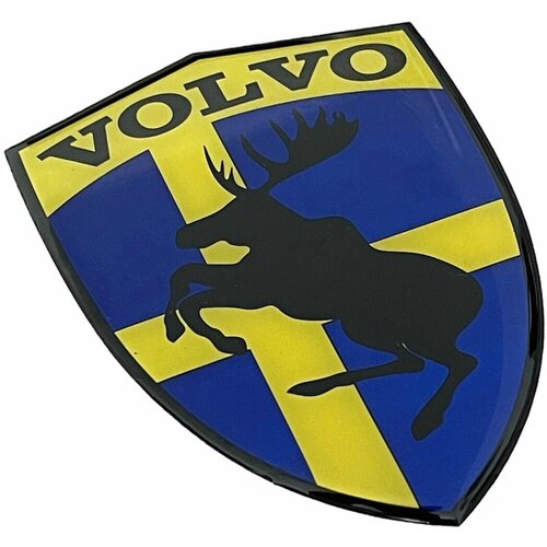 Эмблема шильдик Volvo / Вольво силиконовая 10x7.1 см