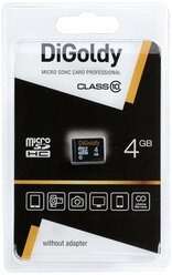 Карта памяти Digoldy microSDHC class 10 4 GB