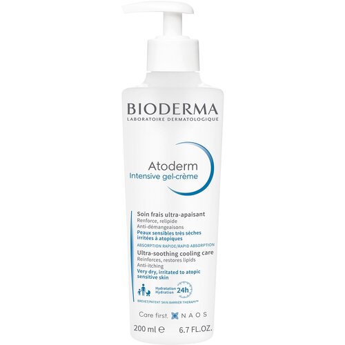 BIODERMA Успокаивающий гель-крем для сухой и атопической кожи лица и тела Atoderm 200 мл