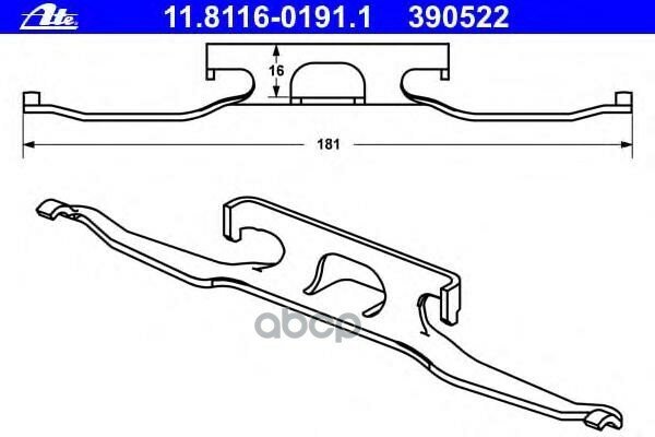 Пружина Пер. cуппорта Mercedes Sprinter/Vw Lt Ate арт. 11811601911