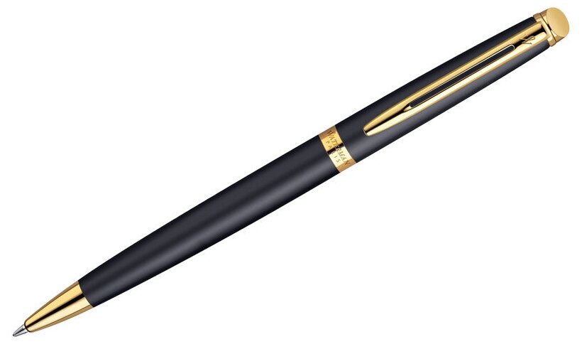 Ручка шариковая Waterman "Hemisphere Matt Black GT" синяя, 1.0мм, подарочная упаковка