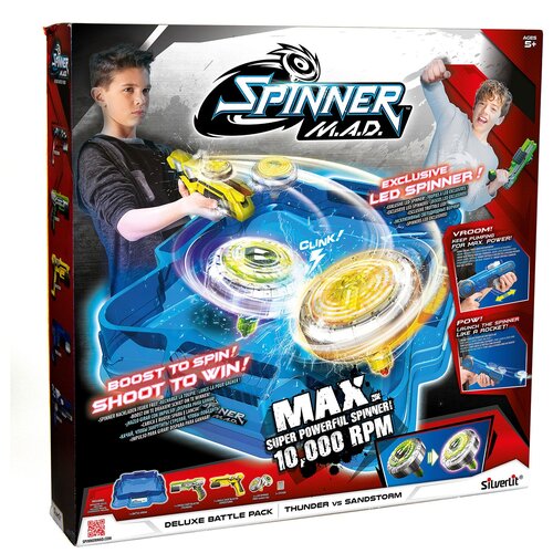 игровой набор волчки b188 Набор для волчков Spinner M.A.D. Мега, 2 Бластера (желтый и зеленый) с Боевой Ареной (86331S)удалить ПО задаче