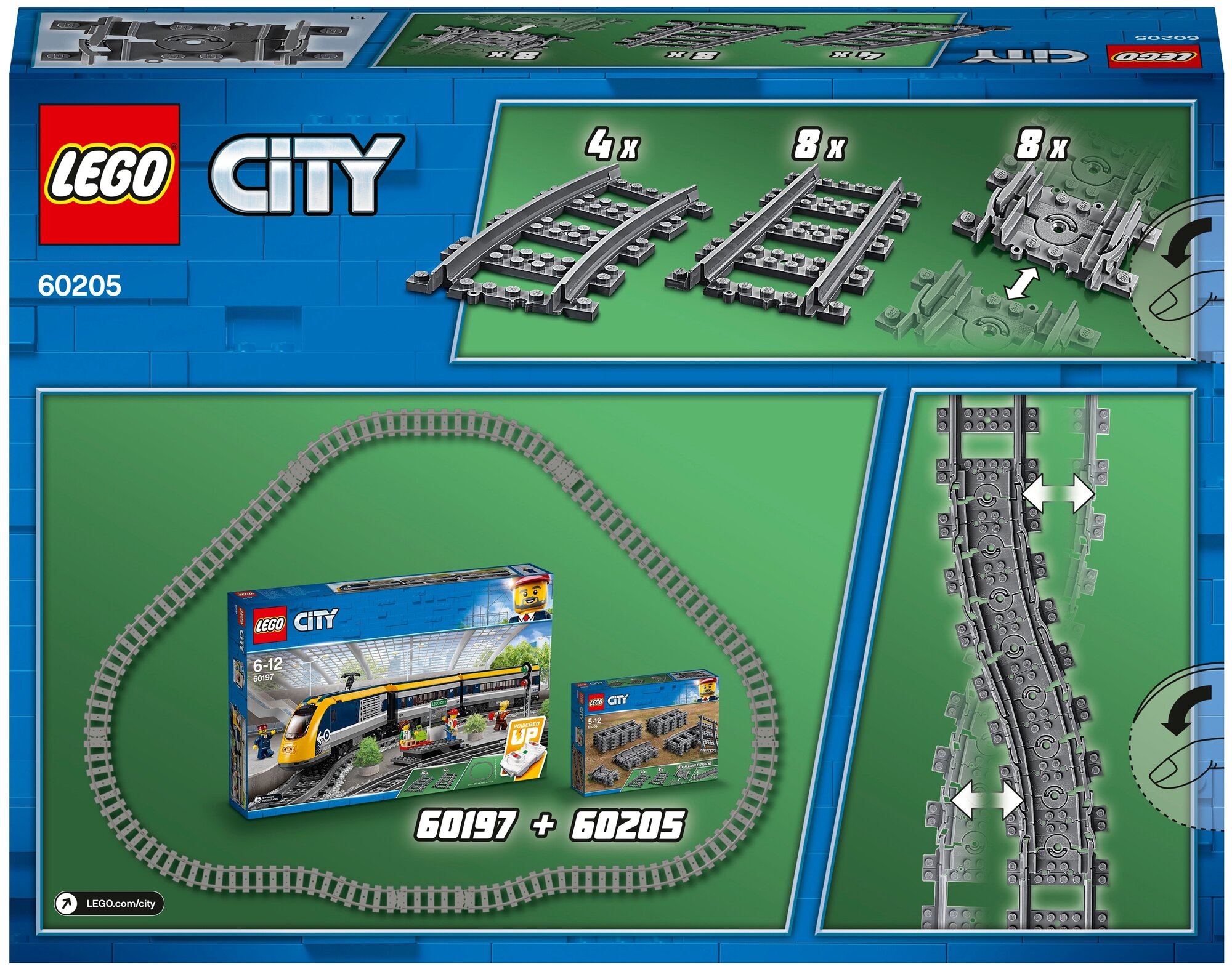 Конструктор Lego ® City Trains 60205 Рельсы