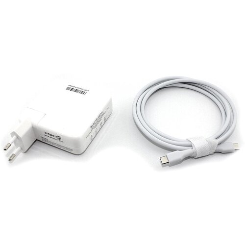 Блок питания (сетевой адаптер) Amperin для ноутбуков Apple A1719 87W USB Type-C 20.2V 4.3A OEM кабель для блоков питания для apple usb c 87w 2 м mll82zm a usb c