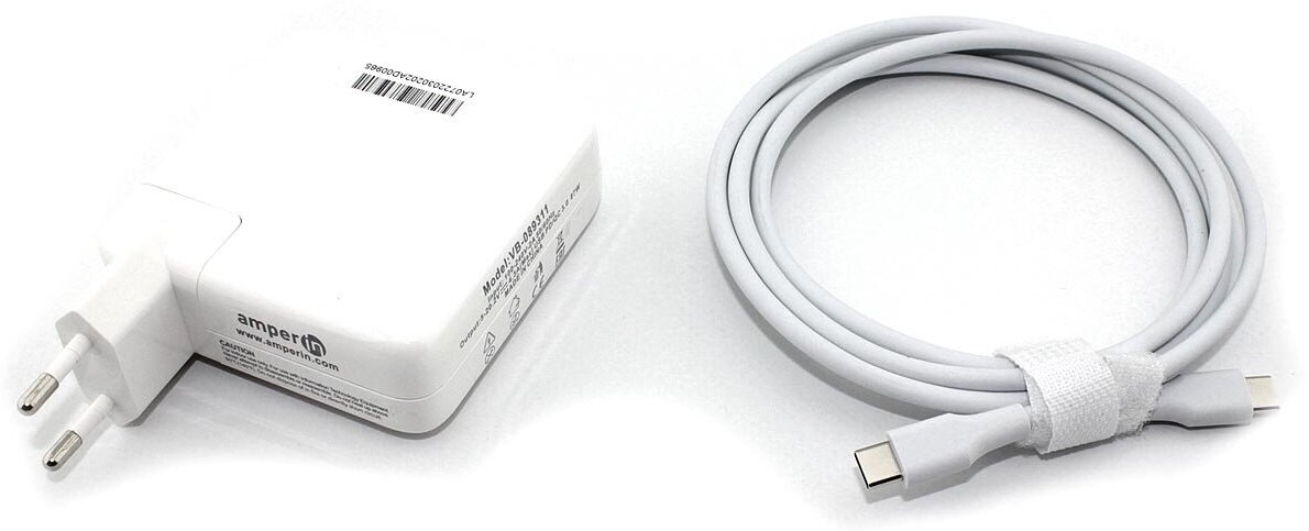 Блок питания (сетевой адаптер) AMPERIN для ноутбуков Apple A1719 87W USB Type-C 20.2V 4.3A OEM