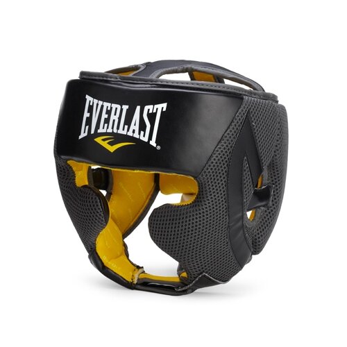 Шлем боксерский Everlast, EverCool, S/M, черный