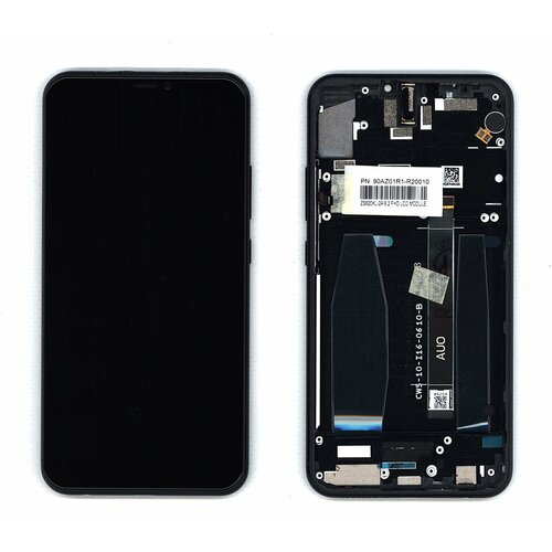 Дисплей для Asus ZenFone 5Z ZS620KL в сборе с тачскрином и рамкой черный