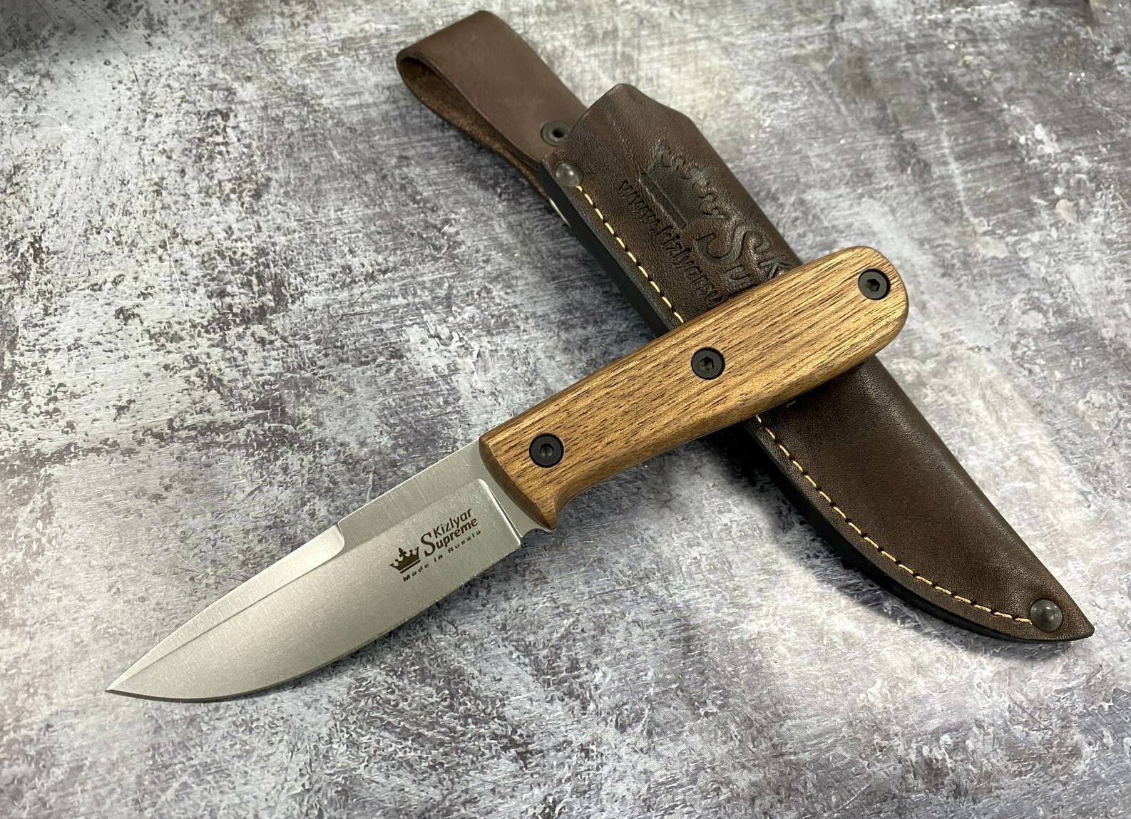 Туристический нож Colada AUS-8 StoneWash, Kizlyar Supreme, 4650065057387
