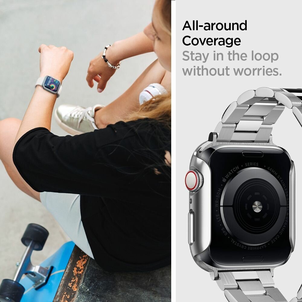 Чехол Spigen Thin Fit (ACS02957) для Apple Watch Series SE/4/5/6 44 mm (Graphite)
