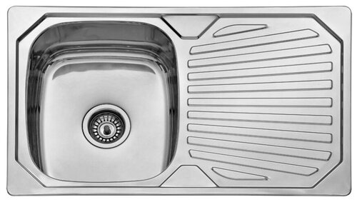 Врезная кухонная мойка 48х80см, Seaman Eco Wien SWT-8048.A, полированная нержавеющая сталь