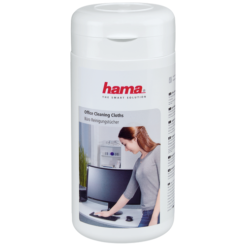 HAMA Office Cleaning Cloths влажные салфетки 100 шт. для оргтехники, 170 мм  x 130 мм