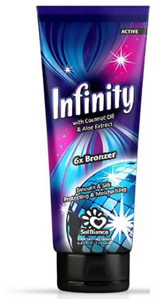 SOLBIANCA Крем для загара в солярии "Infinity" 6х bronzer, 125 мл (с маслом кокоса, экстрактом алоэ)