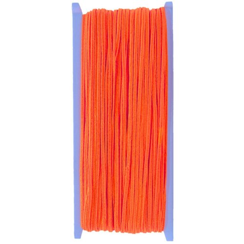 Тесьма отделочная сутаж NITEX 3 мм, 18 ярдов (16,4 м), цв. ярко-оранжевый