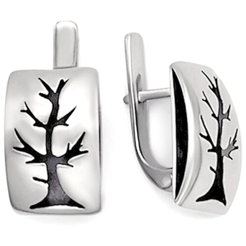 Серьги серебряные женские, серебро 925 пробы, ювелирное украшение Зима, крупные, необычные, модные, вечерние сережки