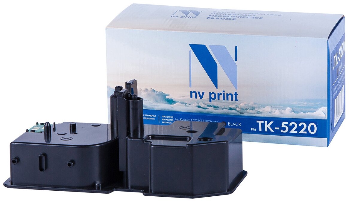 Тонер-картридж NV Print NV-TK5220Bk для для Kyocera ECOSYS P5021cdw, P5021cdn, M5521cdw, M5521cdn (совместимый, чёрный, 1200 стр.)