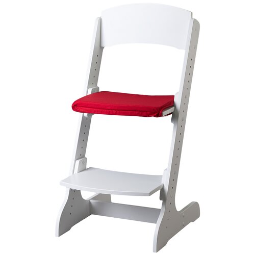 фото Набор: растущий стул alpika-brand eco materials сlassic, белоснежка плюс мягкая сидушка на сидение красная