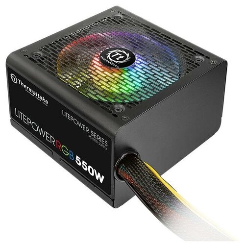 Блок питания Thermaltake Litepower RGB 550W (230V) черный BOX блок питания thermaltake litepower 550w 230v