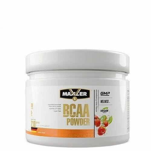 фото Клубника-киви maxler bcaa powder 2:1:1 sugar free 210 г (maxler)