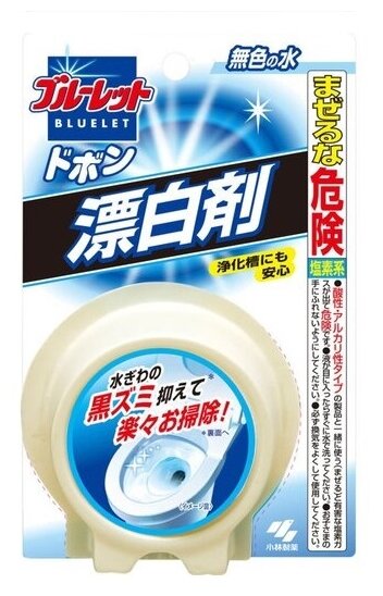 Таблетка для бачка унитаза с отбеливающим эффектом Bluelet dobon bleach KOBAYASHI, 20 мл, 0.12 г