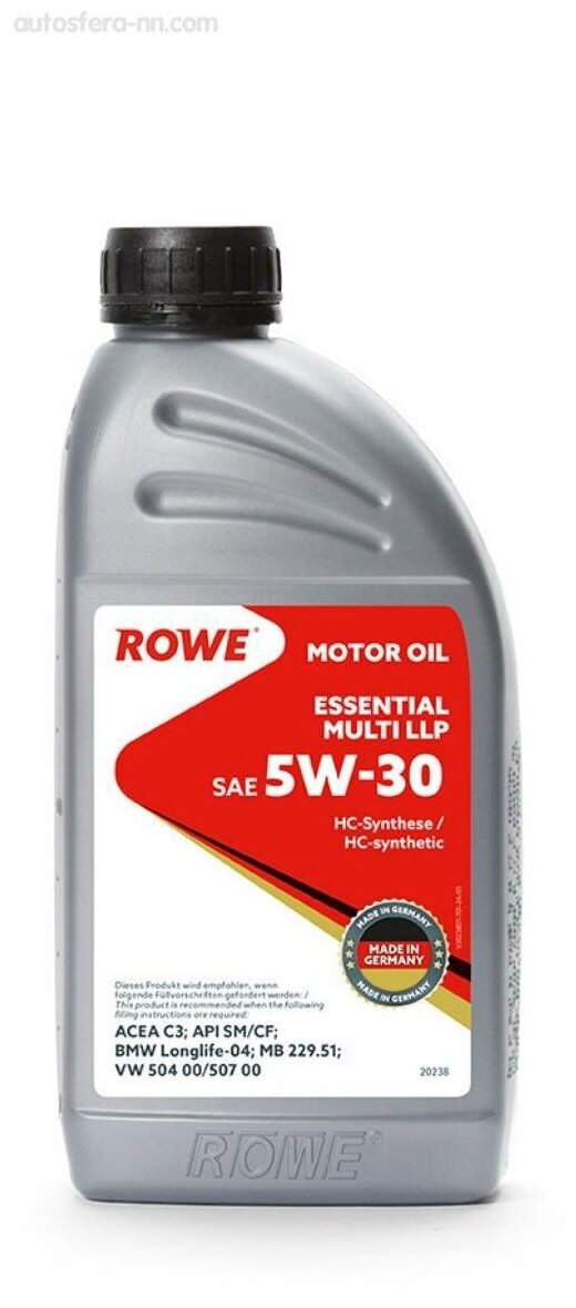 Моторное масло ROWE ESSENTIAL MULTI LLP SAE 5W-30 1л 20238-177-2A
