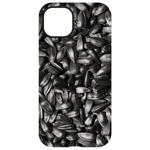 Чехол-накладка Krutoff Soft Case Семечки для iPhone 13 черный чехол накладка krutoff soft case семечки для iphone 13 pro черный